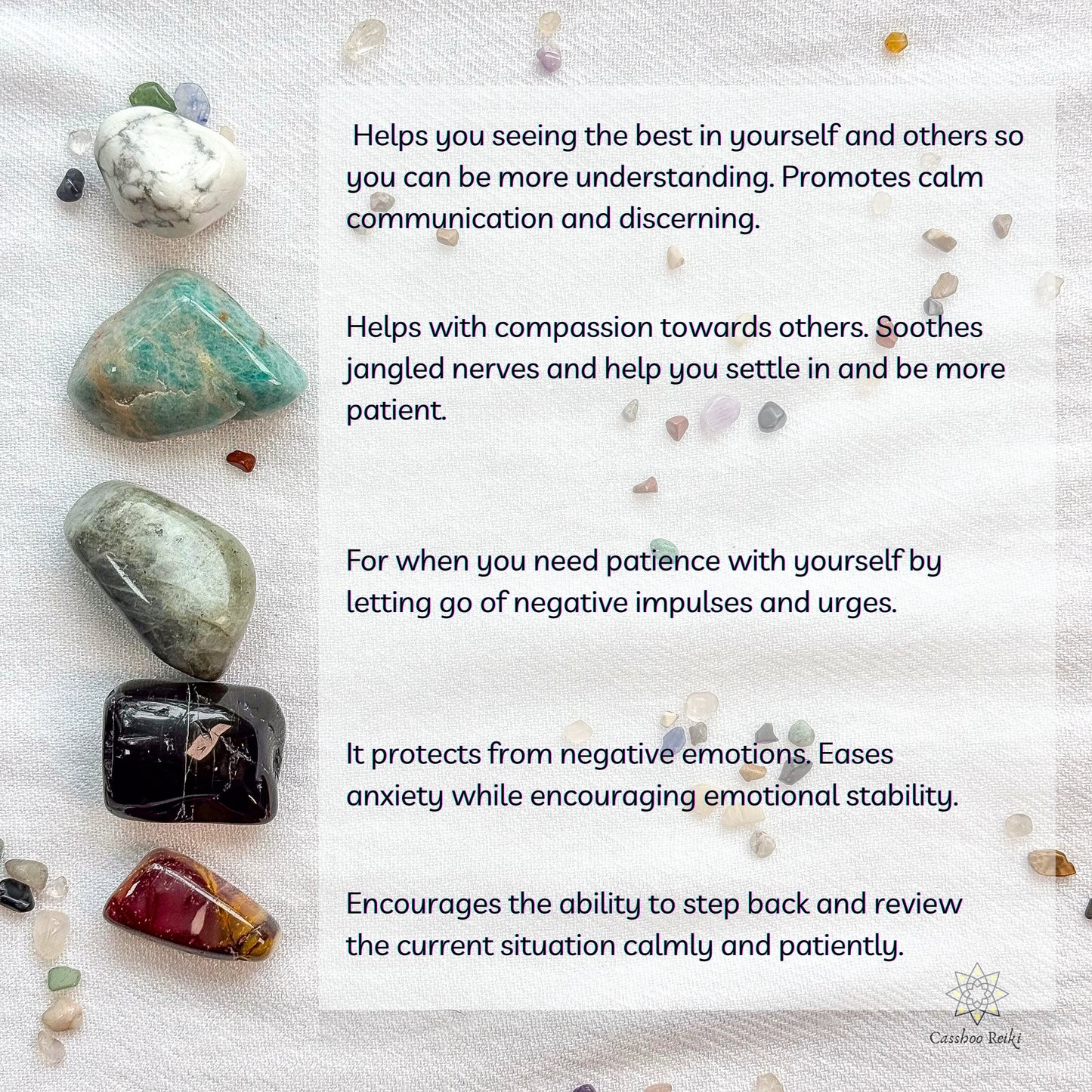 Crystal Set for Patience | Crystals for Shadow work | Gift for Parents or Teachers