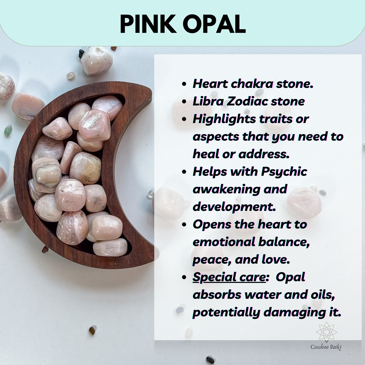 Pink Opal, Tumbled or Rough | Stone for Libra Zodiac | October Birthstone | October Birthday Gift