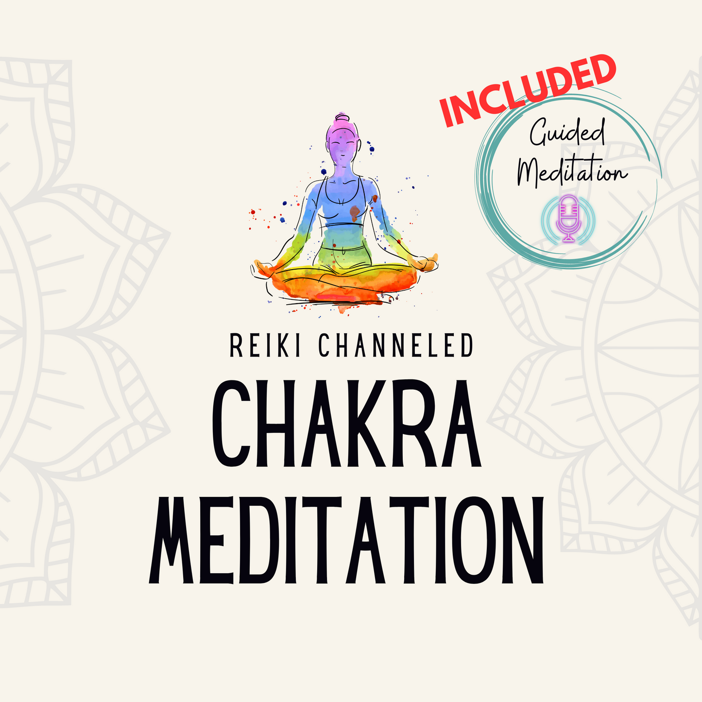 Energy Healing Set | Rough Chakra Stones & Recorded Meditation | Chakra Healing Combo | Reiki Crystals