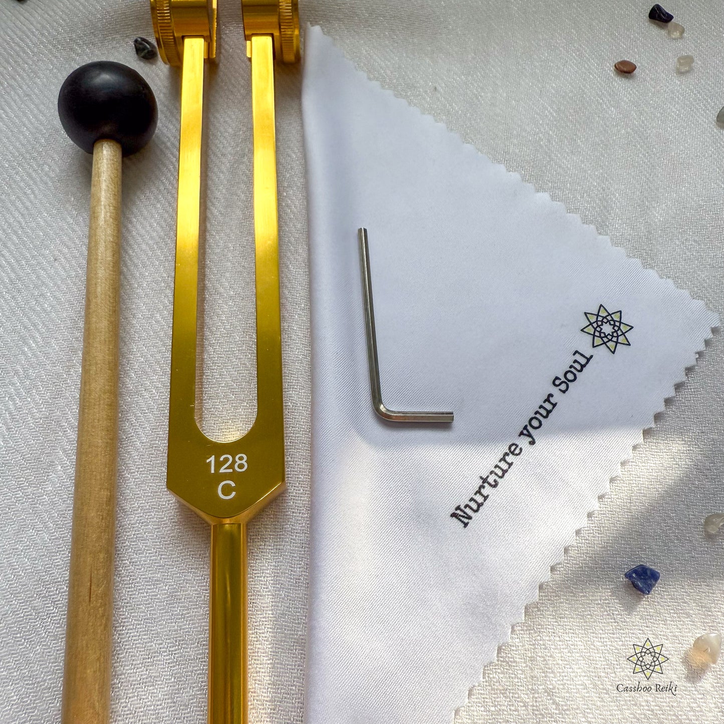 128 Hz C Aluminum Tuning Fork for Relaxation | Sound Therapy