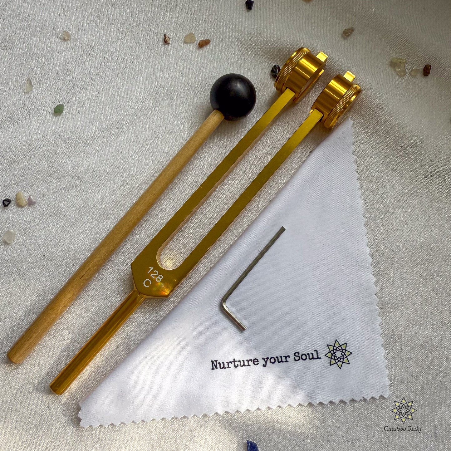 128 Hz C Aluminum Tuning Fork for Relaxation | Sound Therapy