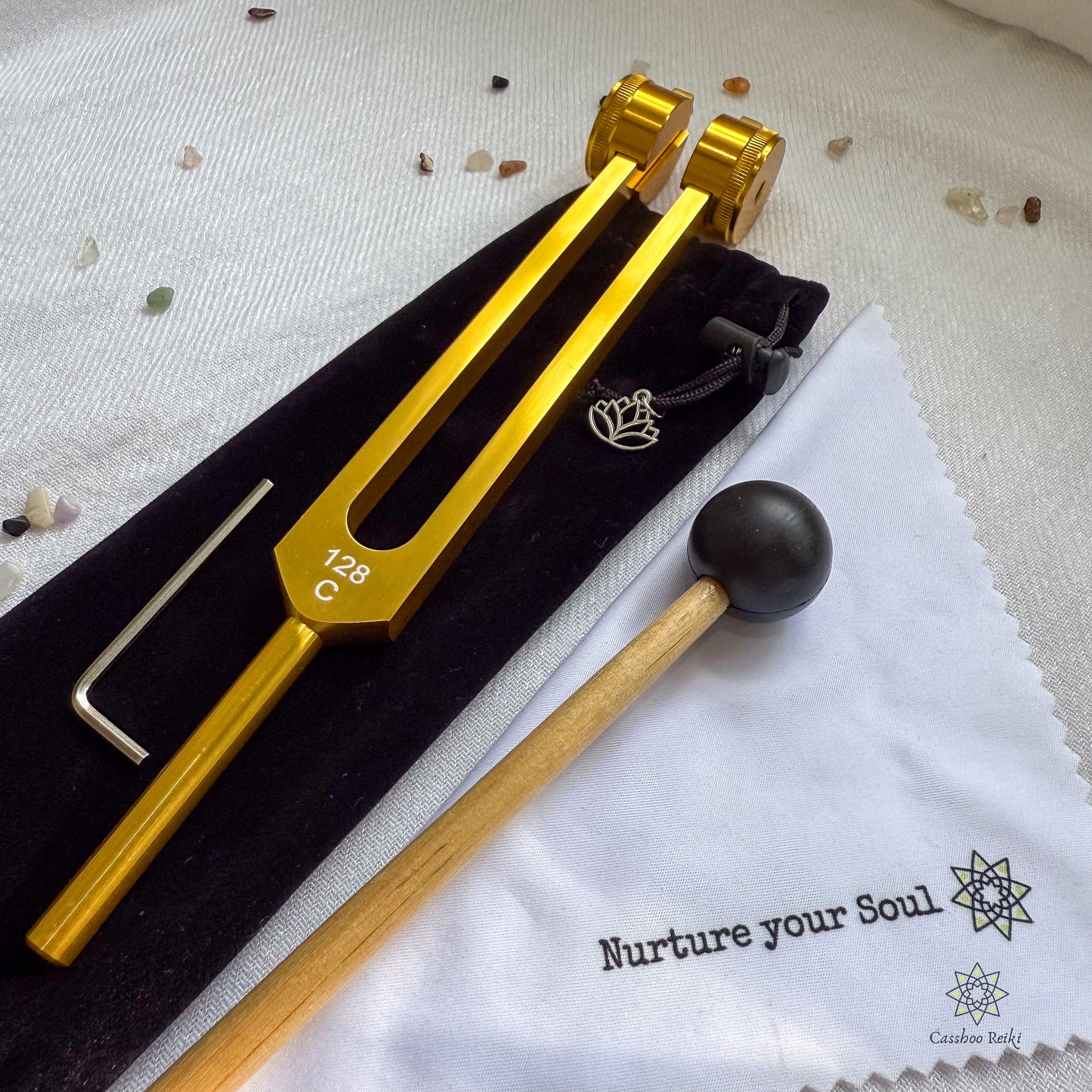 128 Hz C Aluminum Tuning Fork for Relaxation | Sound Therapy