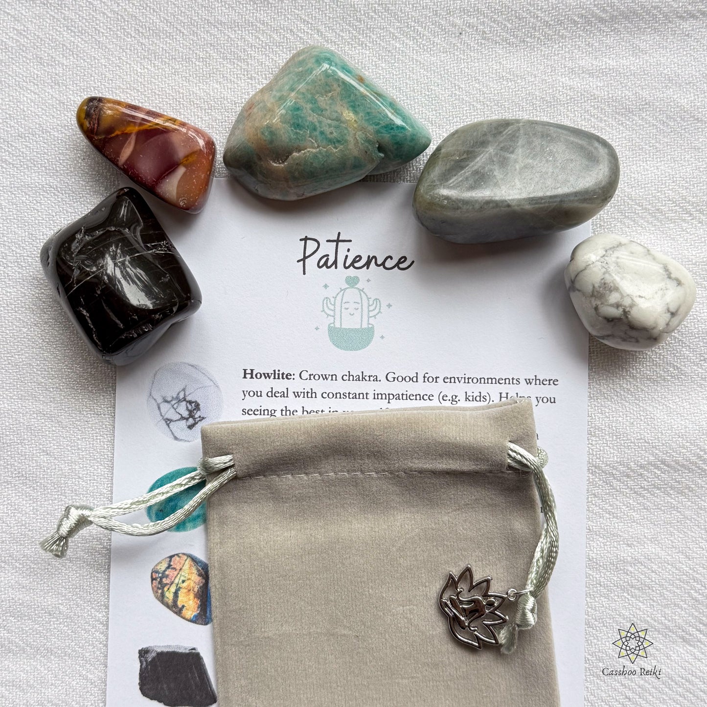 Crystal Set for Patience | Crystals for Shadow work | Gift for Parents or Teachers