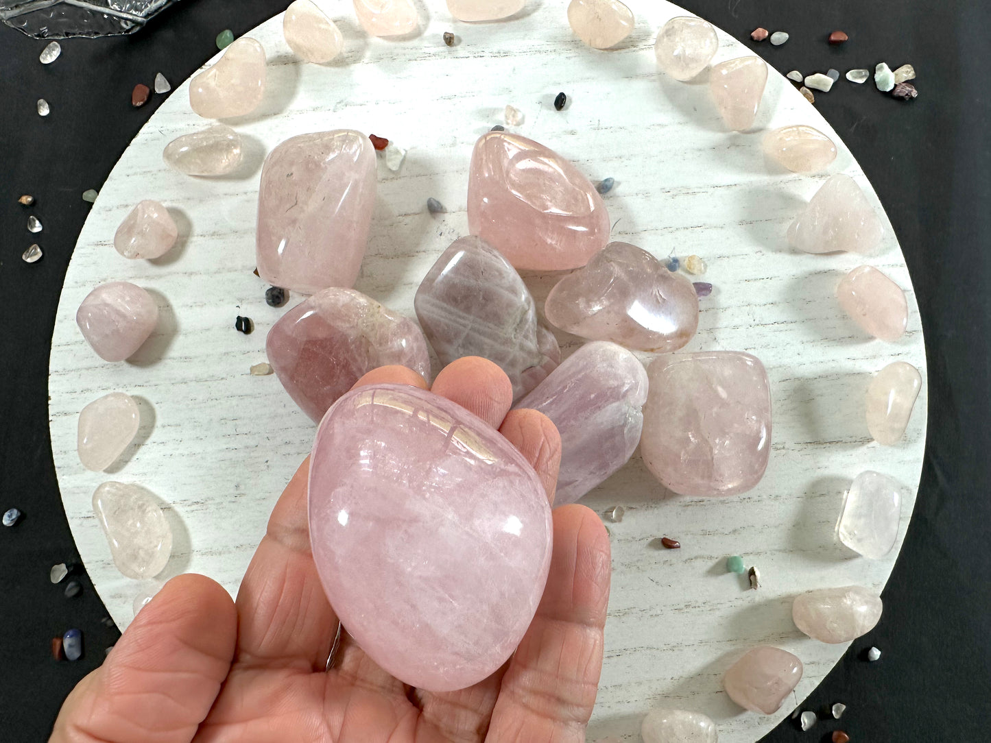 Rose Quartz Gallets / Pebbles / Palm Stones
