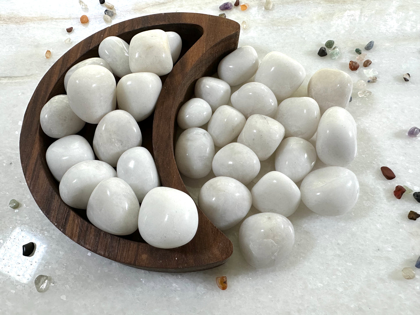 White Agate | White Chalcedony | Crystal for Pregnancy | Gifts for Mom and Baby