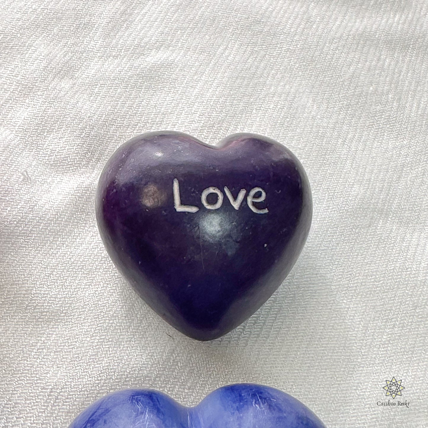 Soapstone Puffy Heart | Heart shaped Palm Stones | Kenyan Soapstone