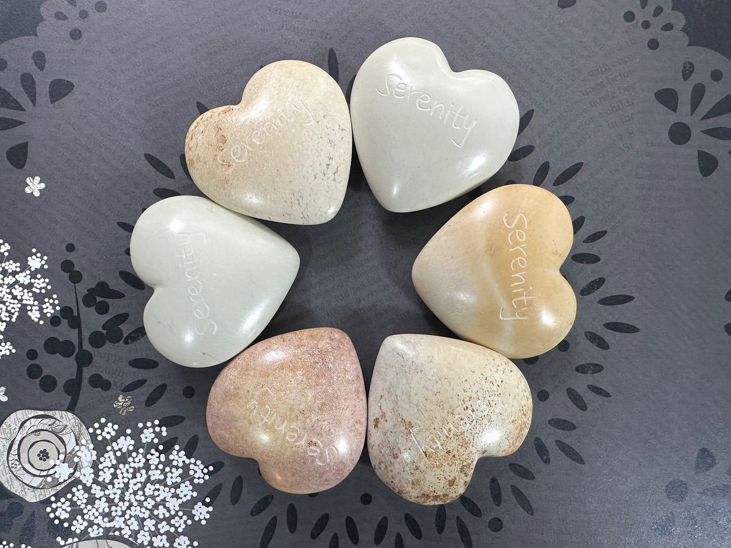 Patience Crystal Set and Palm Stone