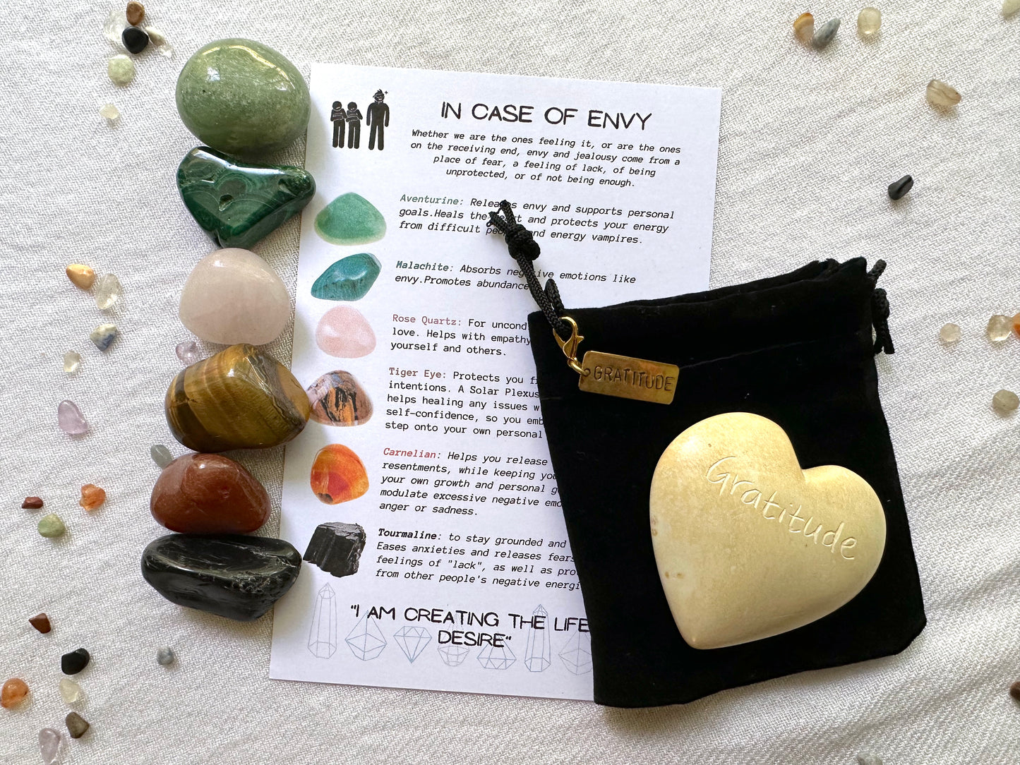 In Case of Envy Stone Set and Palm Stone