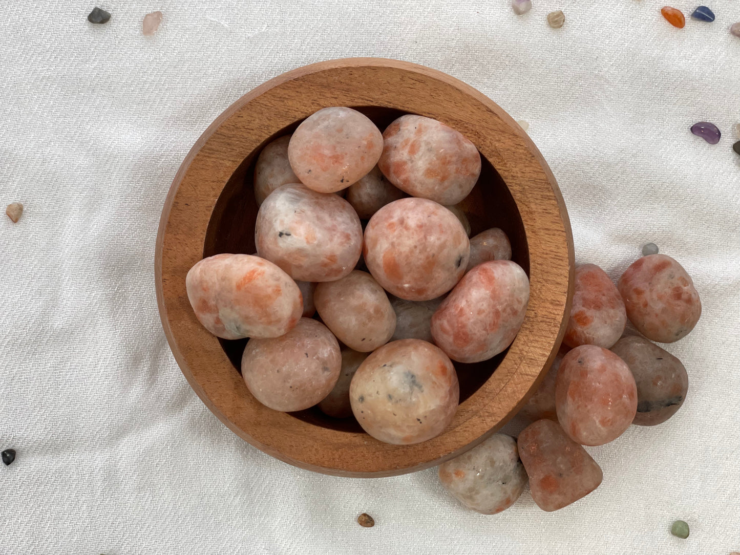 Sunstone, Tumbled or Rough Crystal | Solar Plexus Chakra Crystal | Crystal for Positive Attitude, Optimism and Inspired Action.