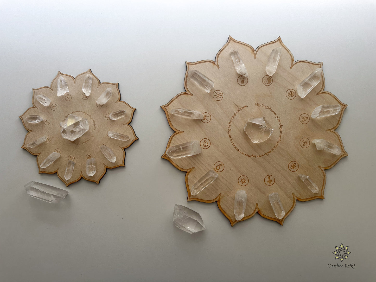 Reiki World Peace Crystal Grid with Crystals | Altar Tools | Sacred Space Decor