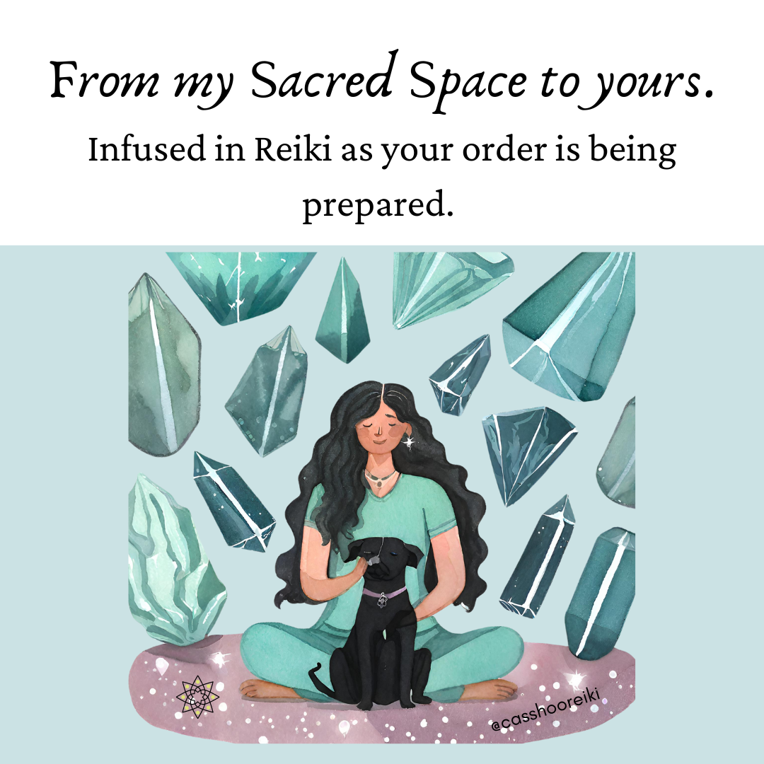 From my sacred space to yours. Infused in Reiki as your order is being prepared