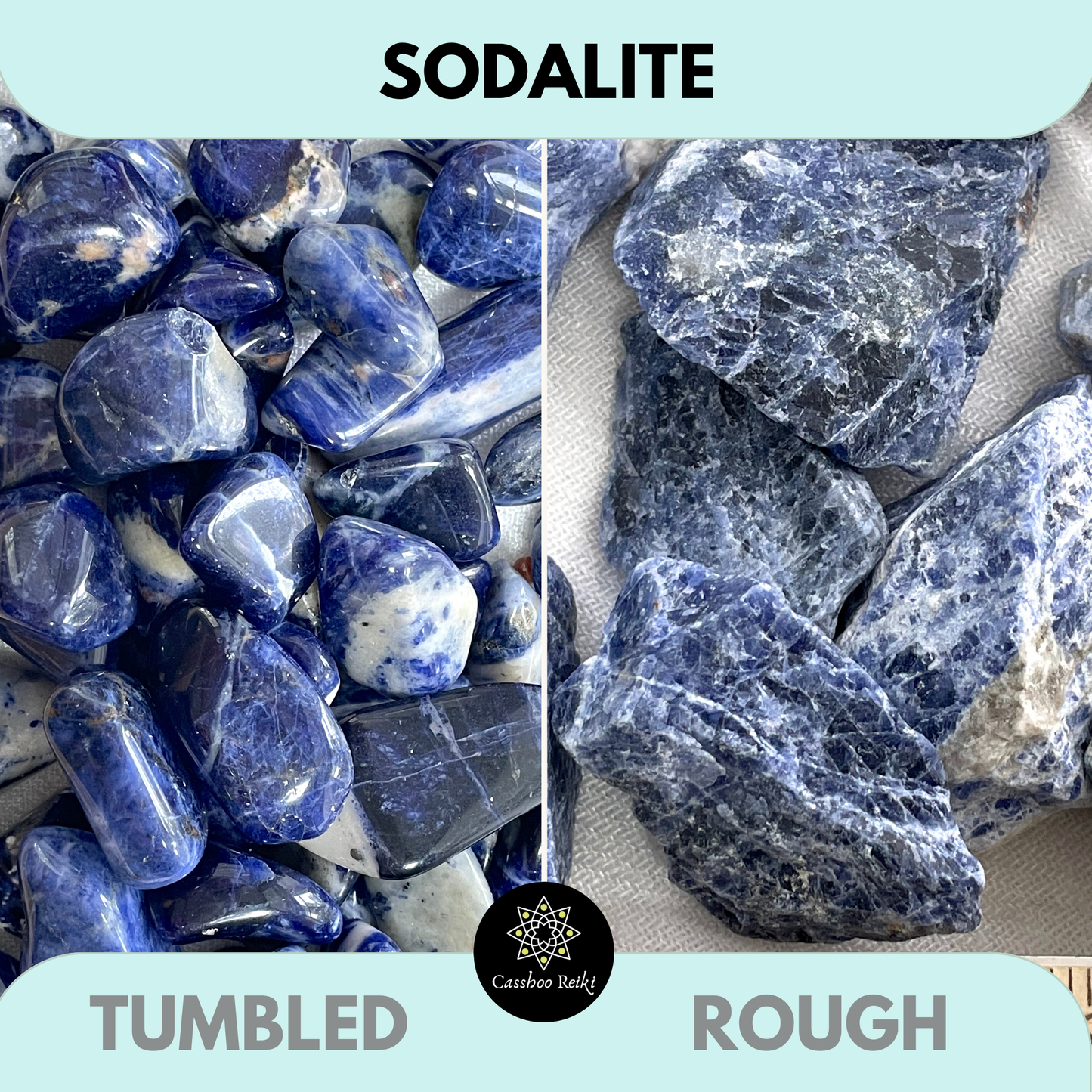 Sodalite Tumbled or Rough Crystal | Crystal for Manifestation | Throat Chakra Crystal