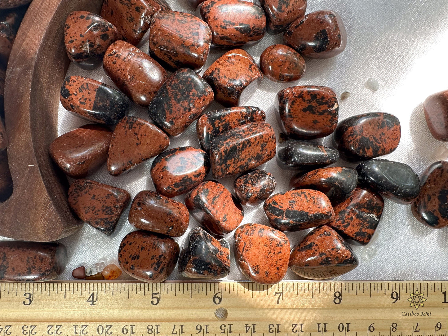 Tumbled Mahogany Obsidian | Red Obsidian | Crystal for Protection and Ancestral Healing