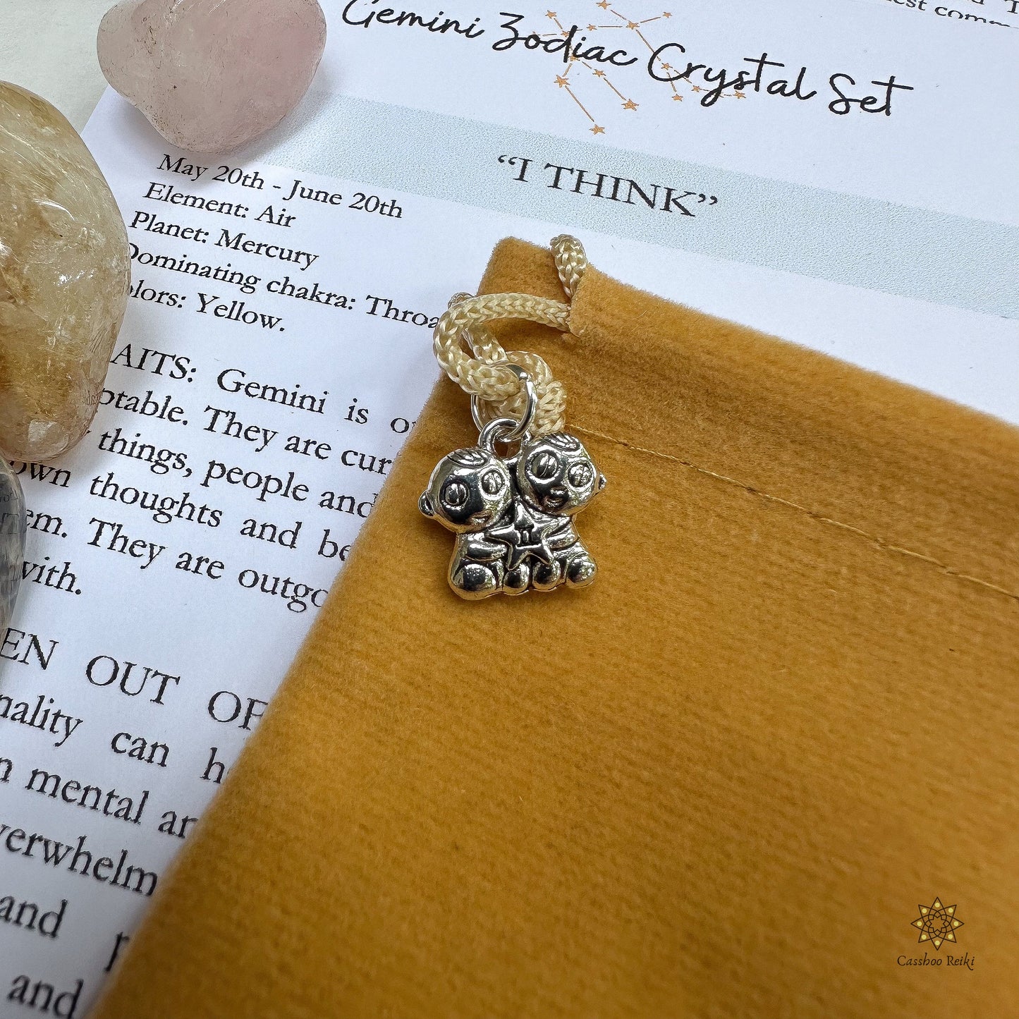 6 Crystal Set for Gemini Zodiac | May - June Birthday Gift | Zodiac Sign Gift