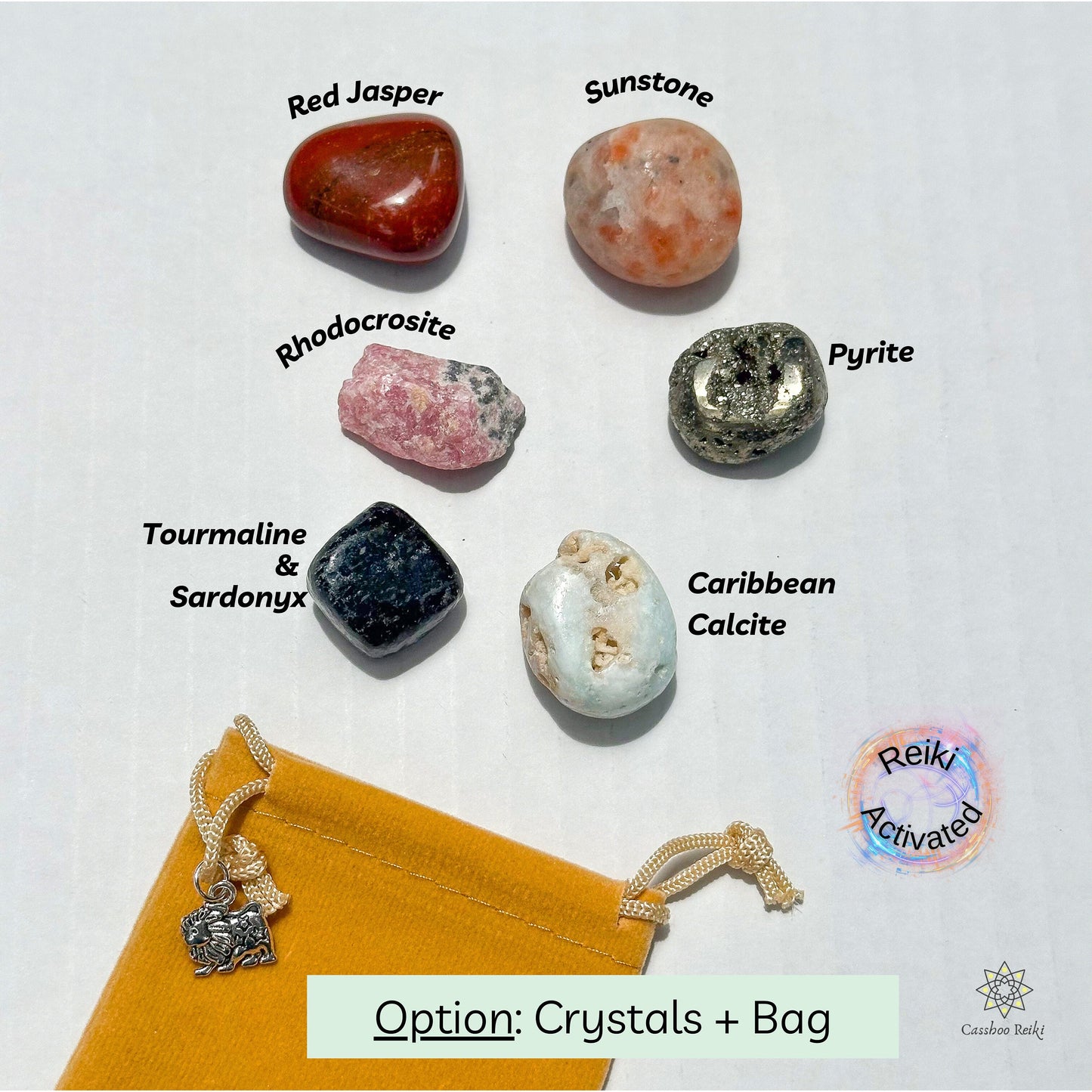 6-Crystal Set for Leo Zodiac | July - August Birthday Gift | Zodiac Birthday Gift