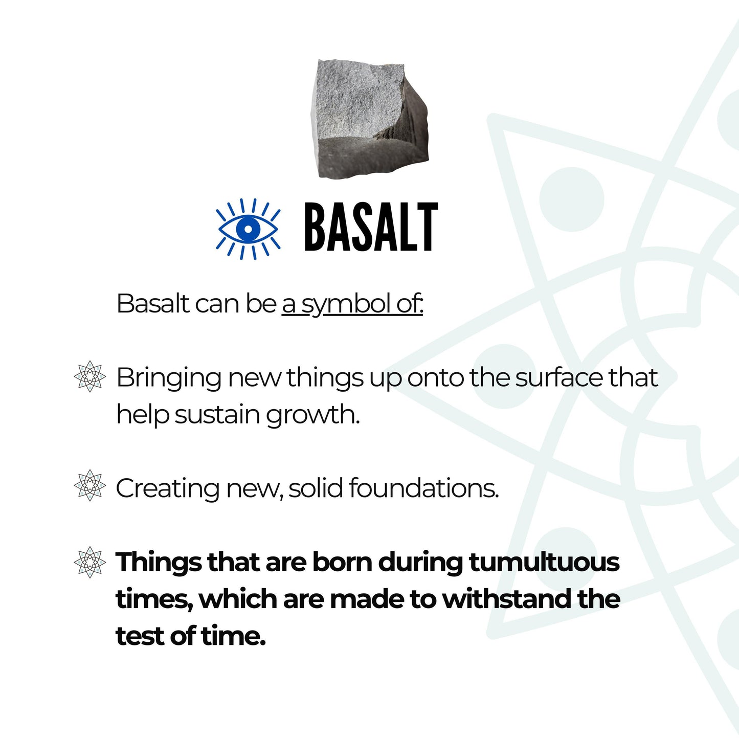 Basalt, rough | Rock for Grounding, Stability and Growth in times of Change and Chaos | Root Chakra Stone | Stone for Aries