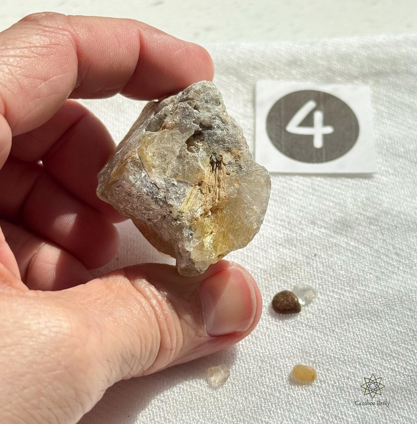 Rough Rutile Quartz . Pick your own