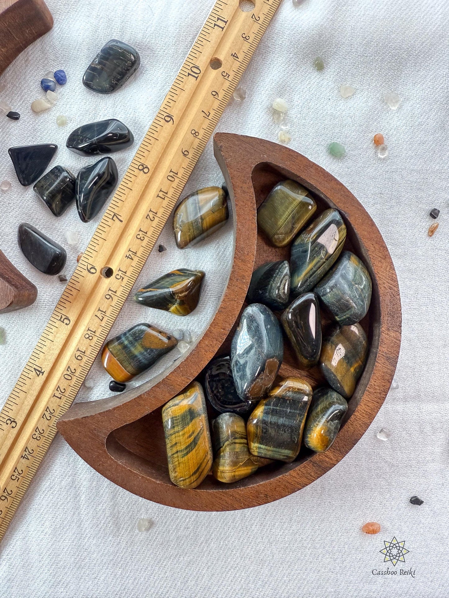 Blue Tiger Eye | June Birthstone | Leo Zodiac Stone | Capricorn Zodiac Stone