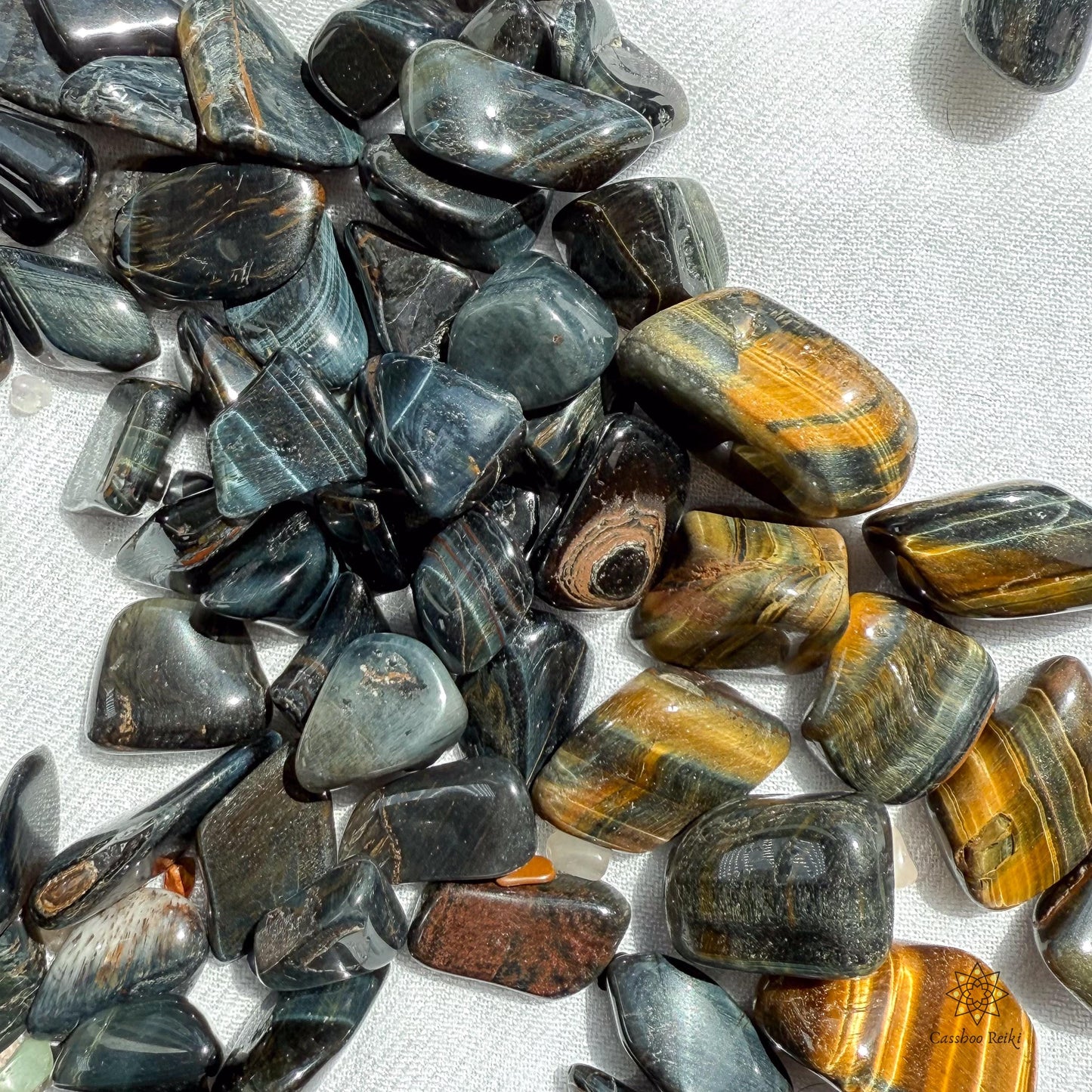Blue Tiger Eye | June Birthstone | Leo Zodiac Stone | Capricorn Zodiac Stone
