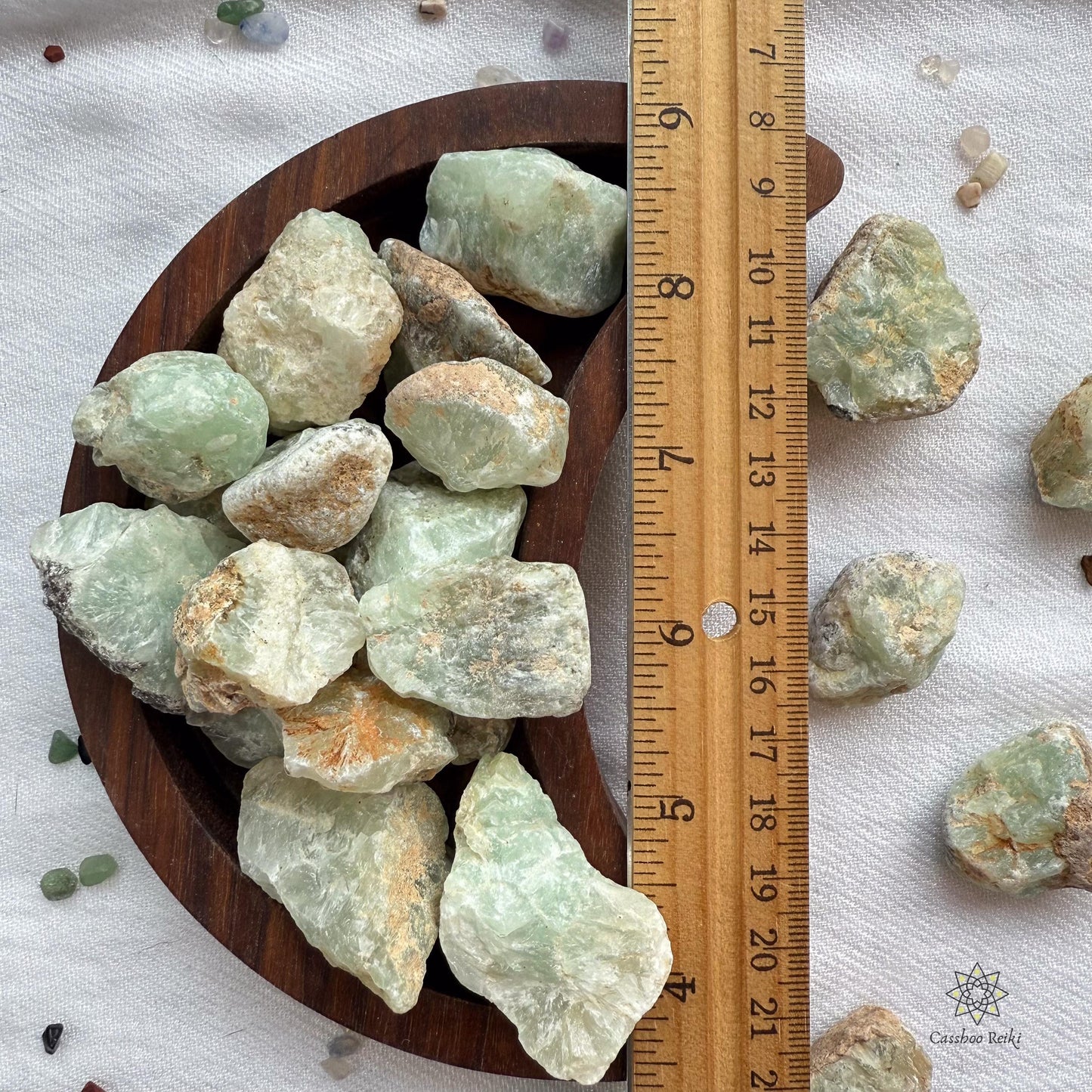 Prehnite, Tumbled or Rough | Gift for Mediums or Psychics