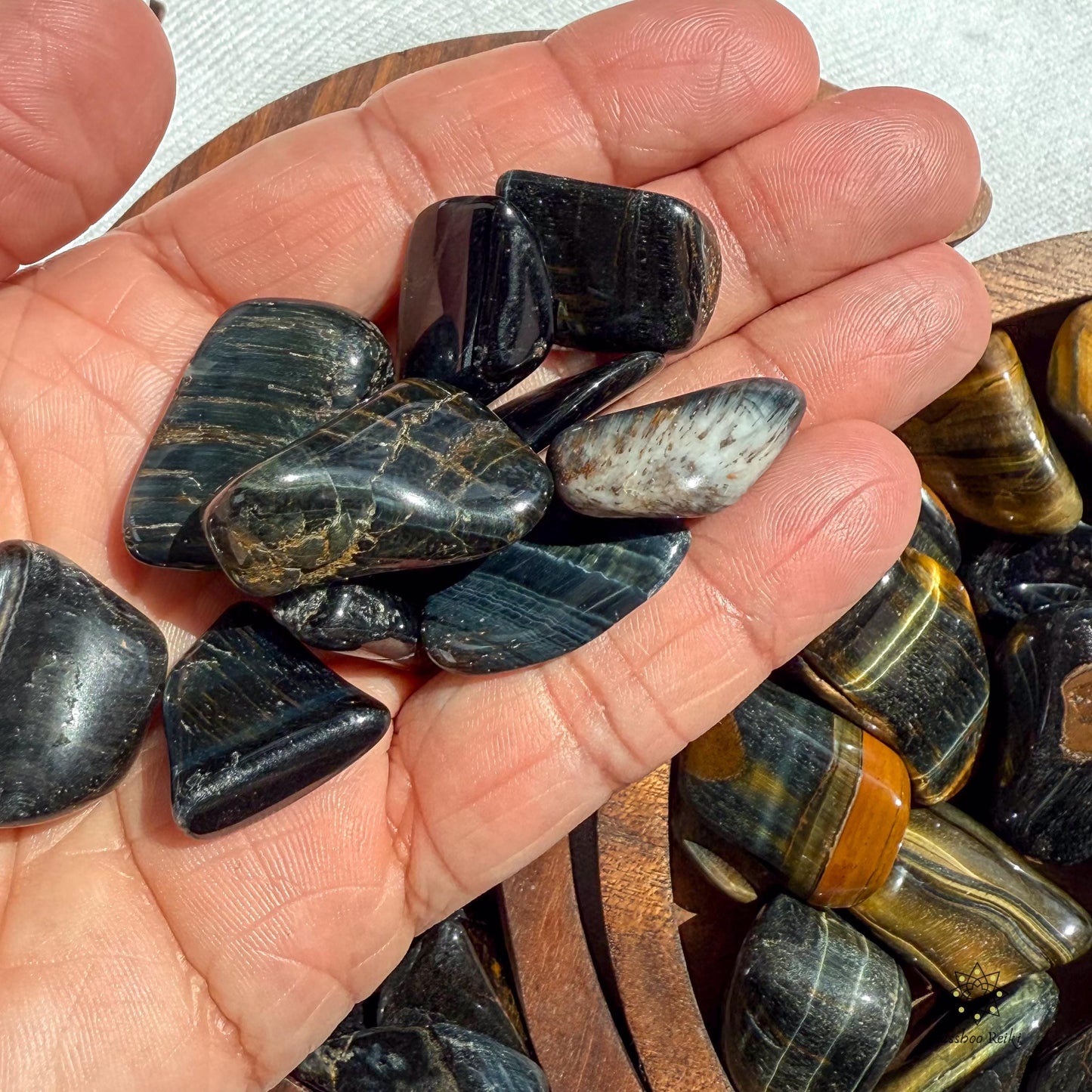 Blue Tiger Eye | June Birthstone | Leo Zodiac Stone | Capricorn Zodiac Stone