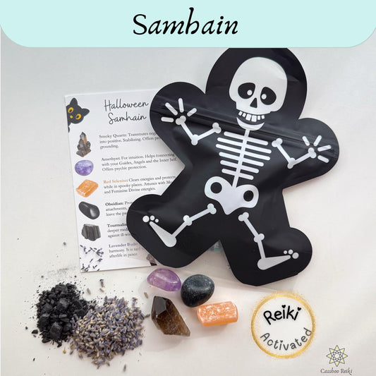 Halloween Crystal Bag | Samhain Crystals | Fun Witchy Gift