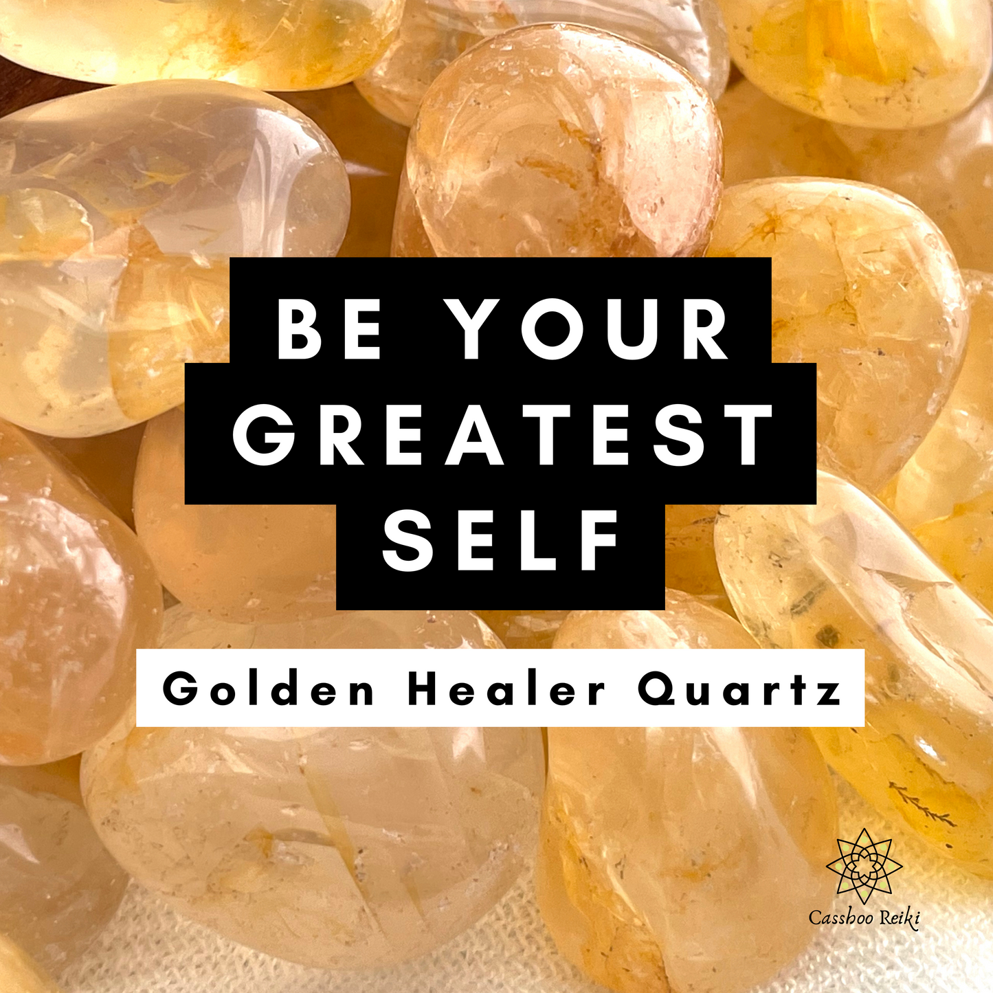 Golden Healer Quartz, Tumbled