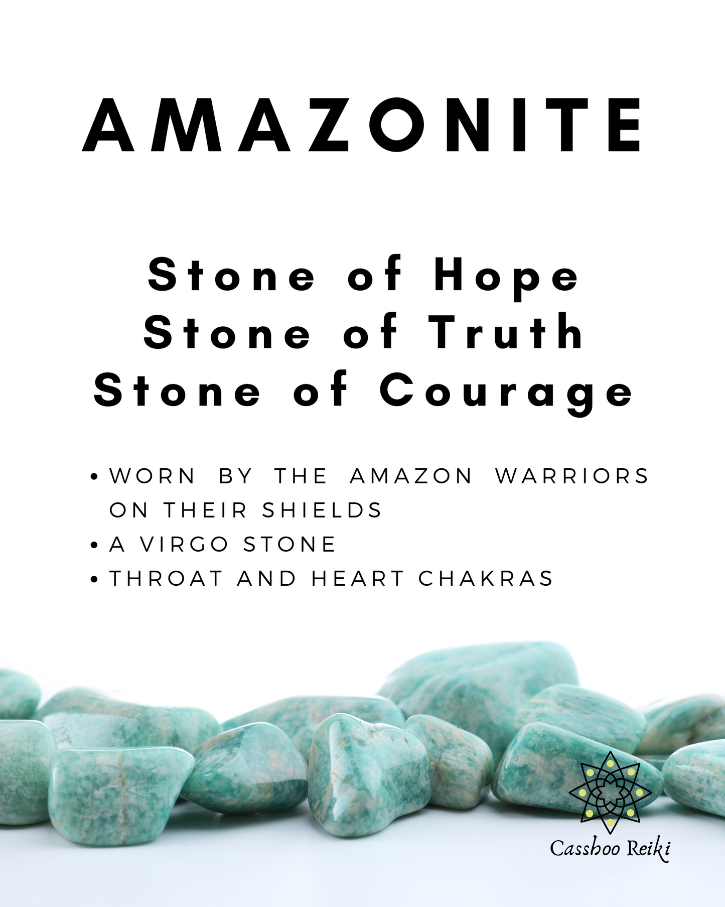 Amazonite, Tumbled or Rough | Stone of Hope, Truth & Courage