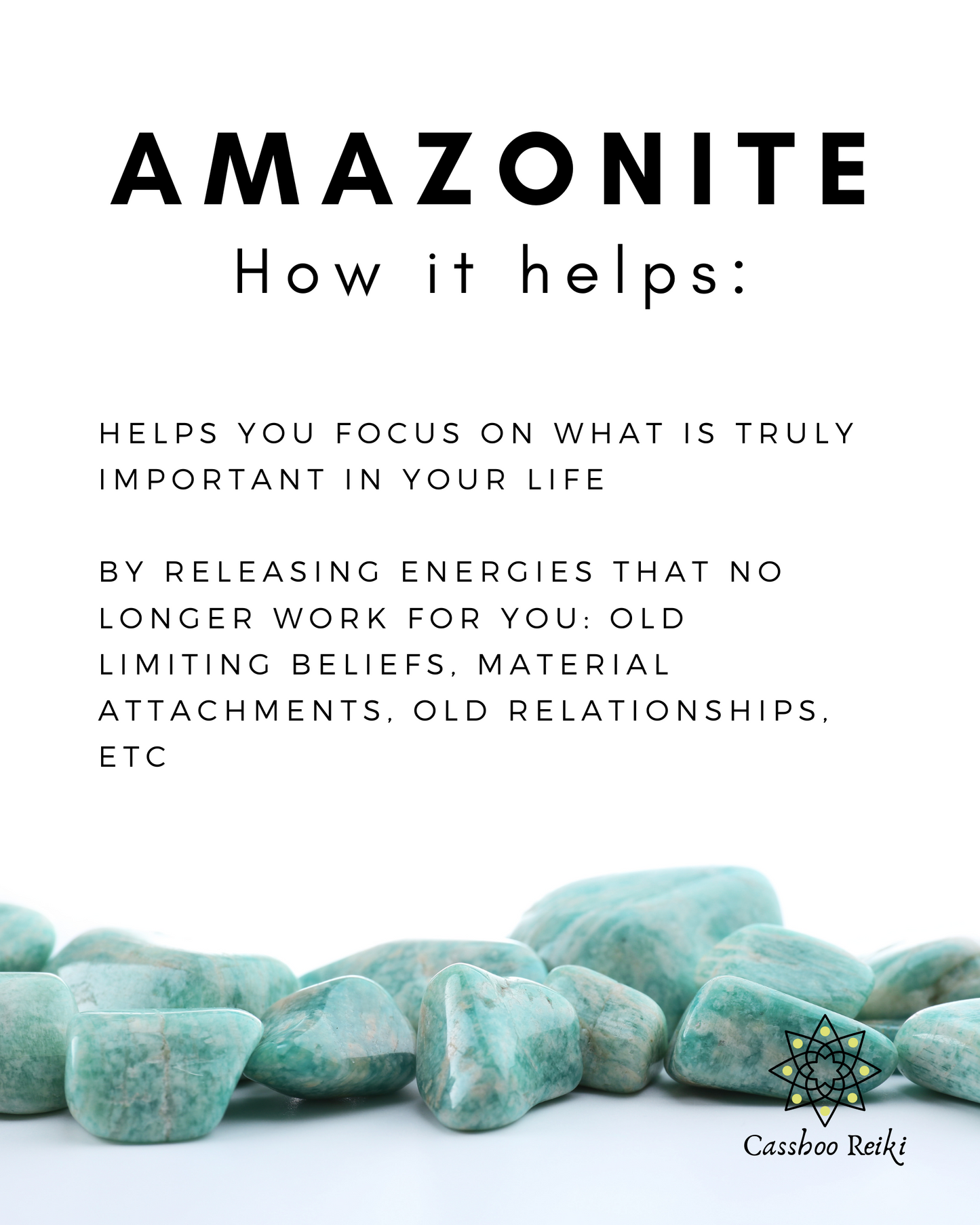 Amazonite, Tumbled or Rough | Stone of Hope, Truth & Courage