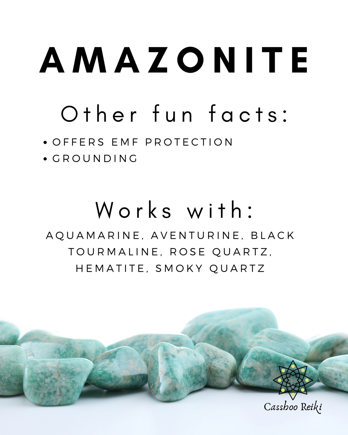 Amazonite, Tumbled or Rough | Stone of Hope, Truth & Courage