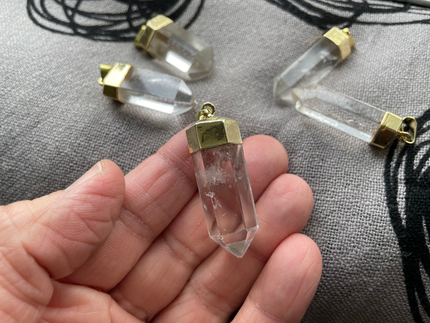 Clear Quartz point pendant