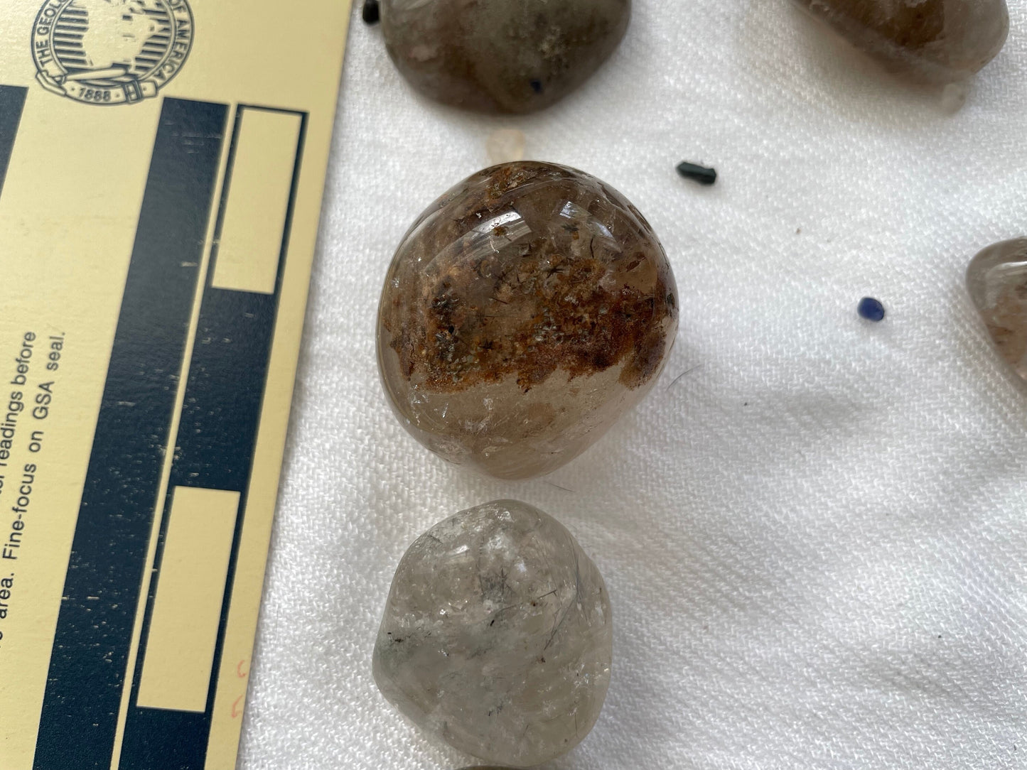 Lodolite, Shaman Quartz. Tumbled