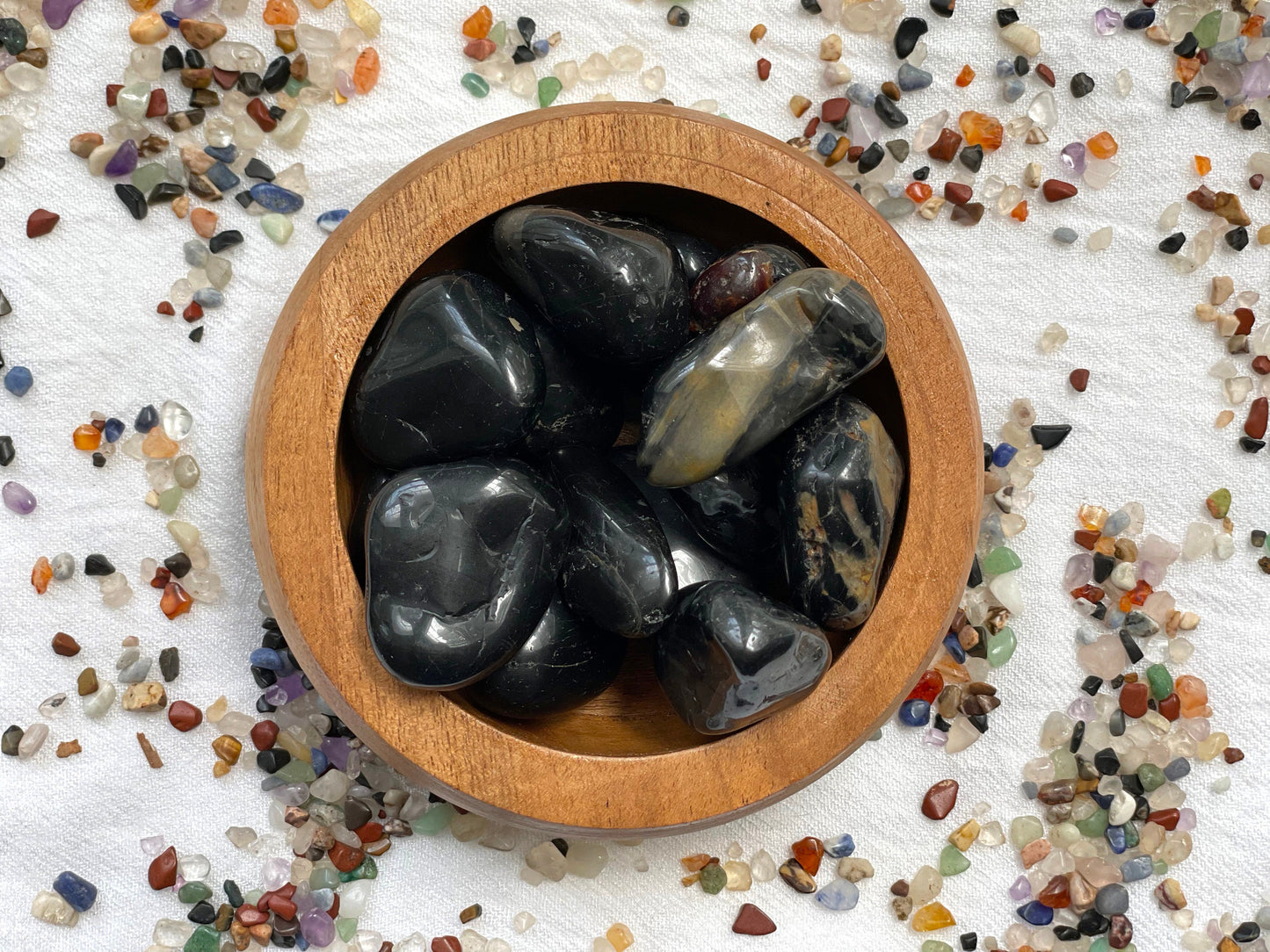 Black Onyx, Tumbled or Rough | Grounding and Protection Against Dark Magic