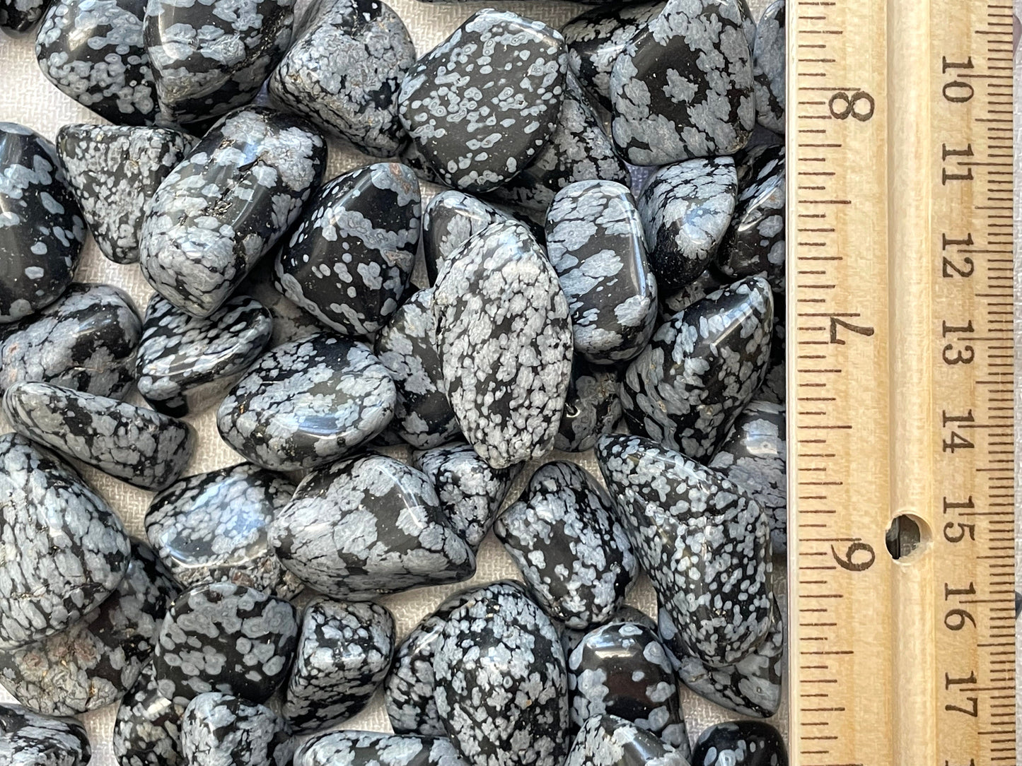 Snowflake Obsidian, tumbled | Crystal for Protection and Negative Thinking