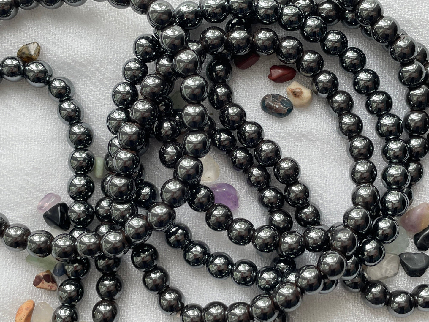 Magnetic Hematite bracelet | 6mm Gemstone beads Bracelet | Bracelet for Energy Protection | Bracelet for Protection from Negativity