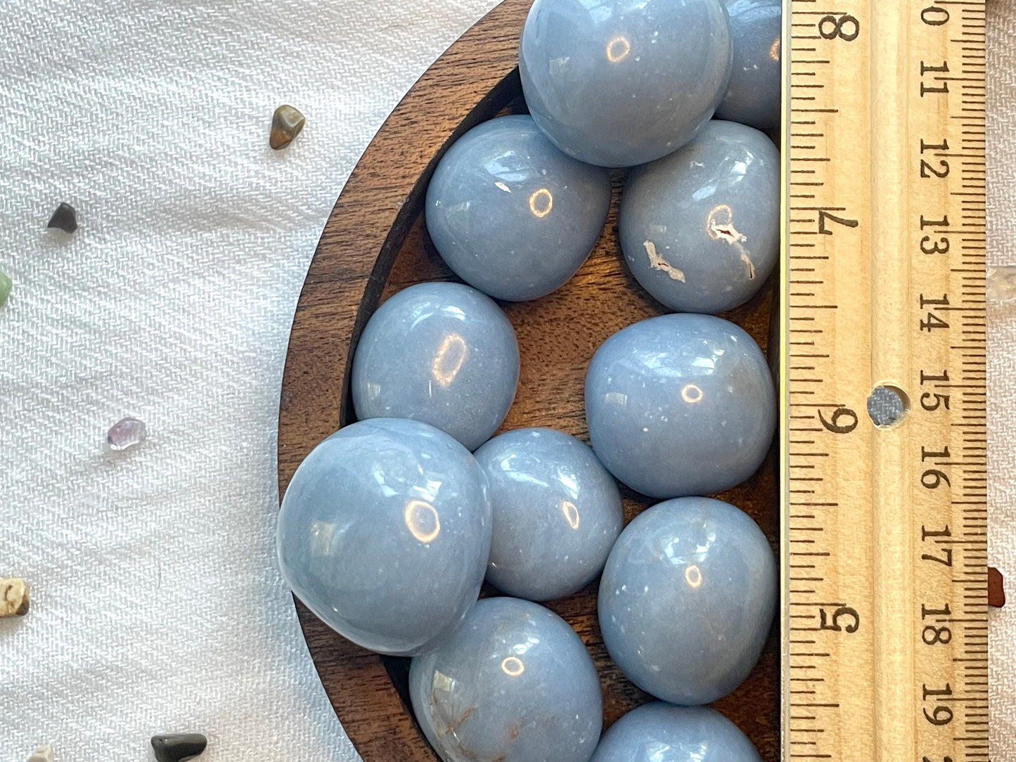 Angelite Tumbled or Rough Crystal | Blue Anhydrite | Crystal For Inner Peace and Angelic connection