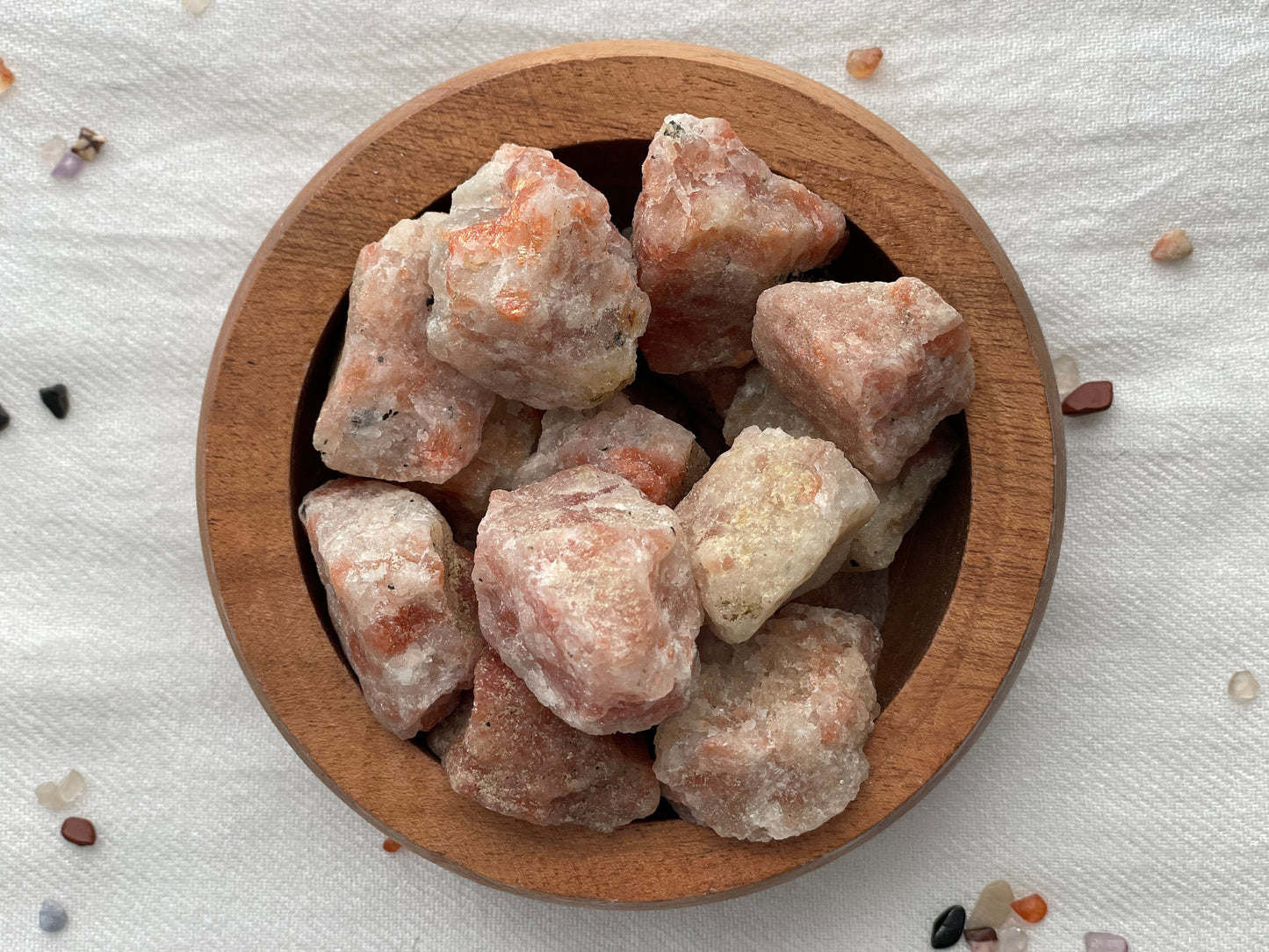 Sunstone, Tumbled or Rough Crystal | Solar Plexus Chakra Crystal | Crystal for Positive Attitude, Optimism and Inspired Action.