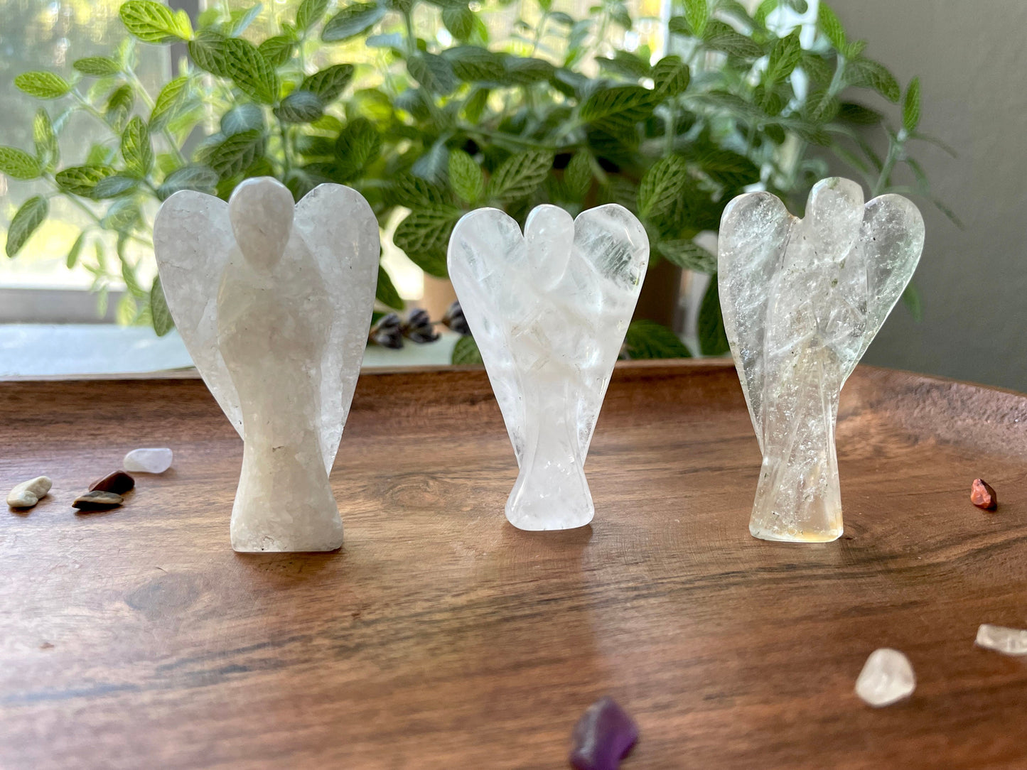 Petite Angel Figurine carvedGemstone | Carved Gemstone Angel Figurine