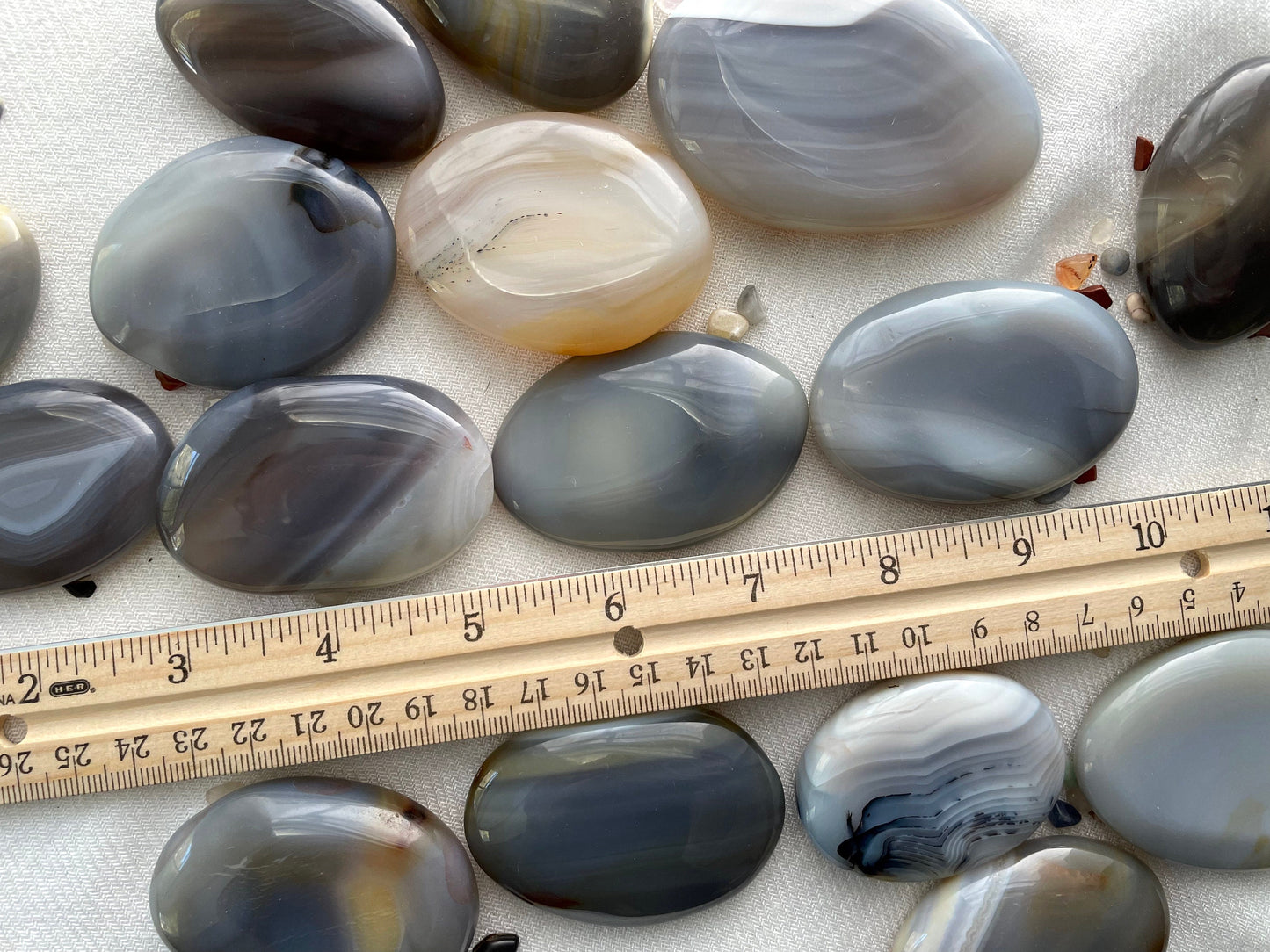 Banded Agate Palm Stone