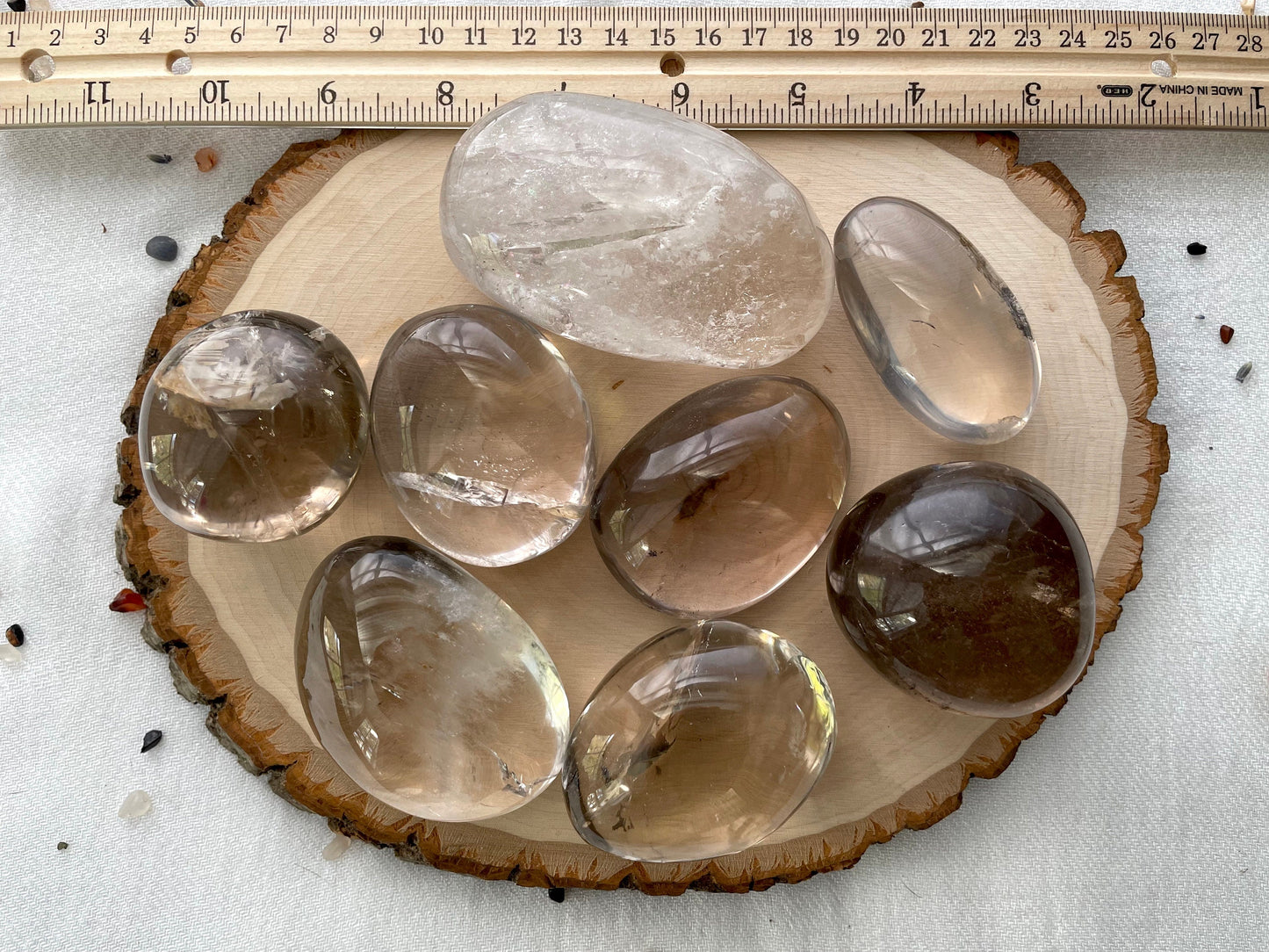 Smoky Quartz Palm Stone