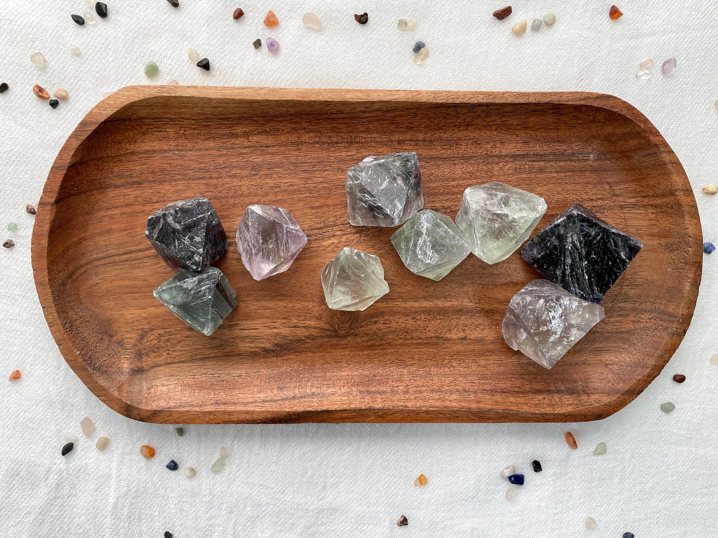 Rainbow Fluorite Octahedrons 1.25-1.5 inch