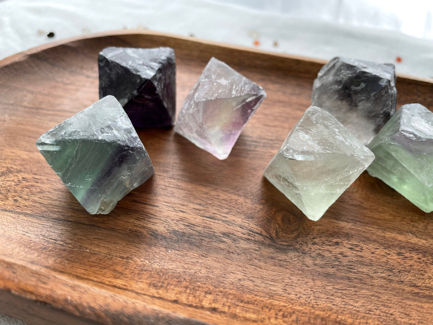 Rainbow Fluorite Octahedrons 1.25-1.5 inch