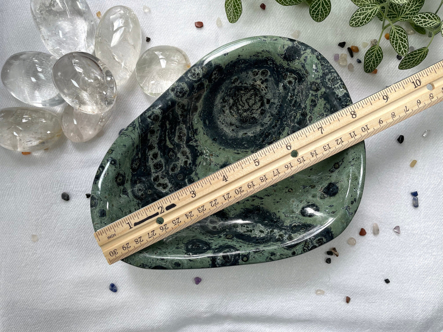 Kambaba Jasper Bowl, 1.8 Kg. Reiki Infused