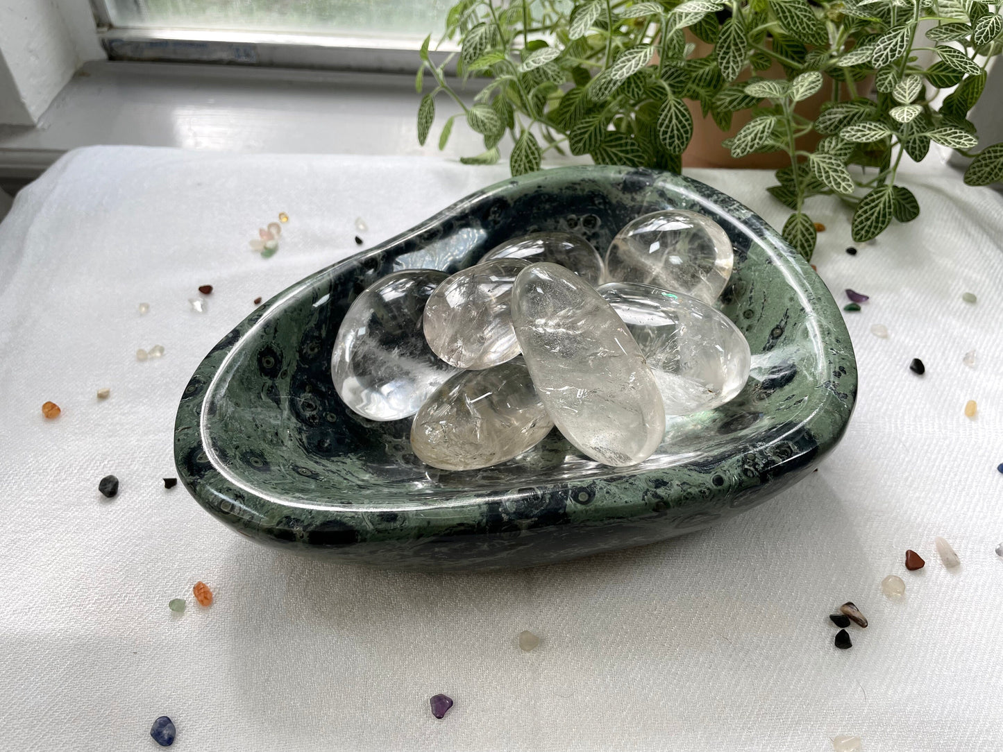 Kambaba Jasper Bowl, 1.8 Kg. Reiki Infused