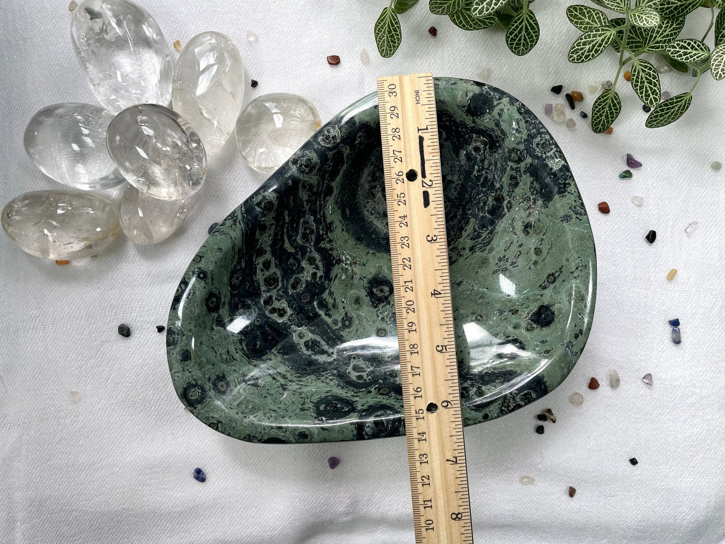 Kambaba Jasper Bowl, 1.8 Kg. Reiki Infused