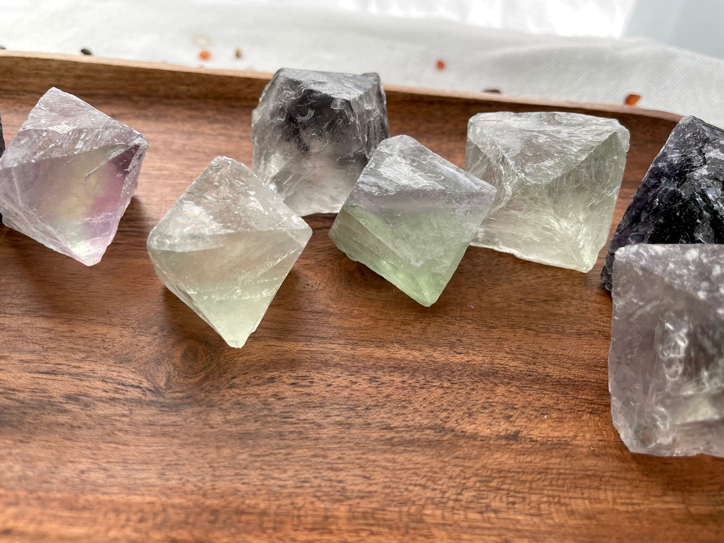 Rainbow Fluorite Octahedrons 1.25-1.5 inch