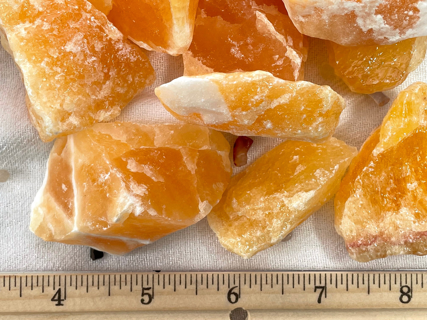 Orange Calcite Rough | Leo Zodiac Crystal | Crystal for Positivity against Gloomy, Negative People | Energy Vampires