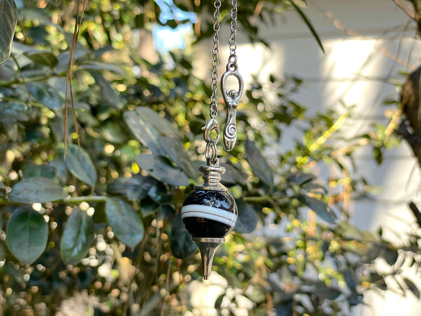 Goddess Pendulum in Black Onyx