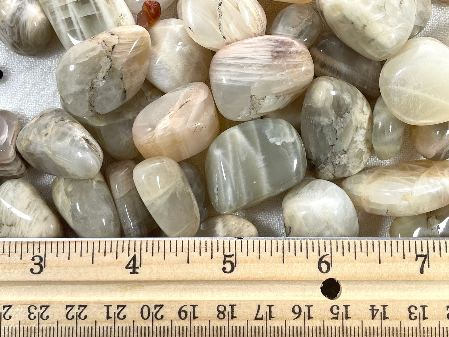 Cream-White Moonstone, Microcline