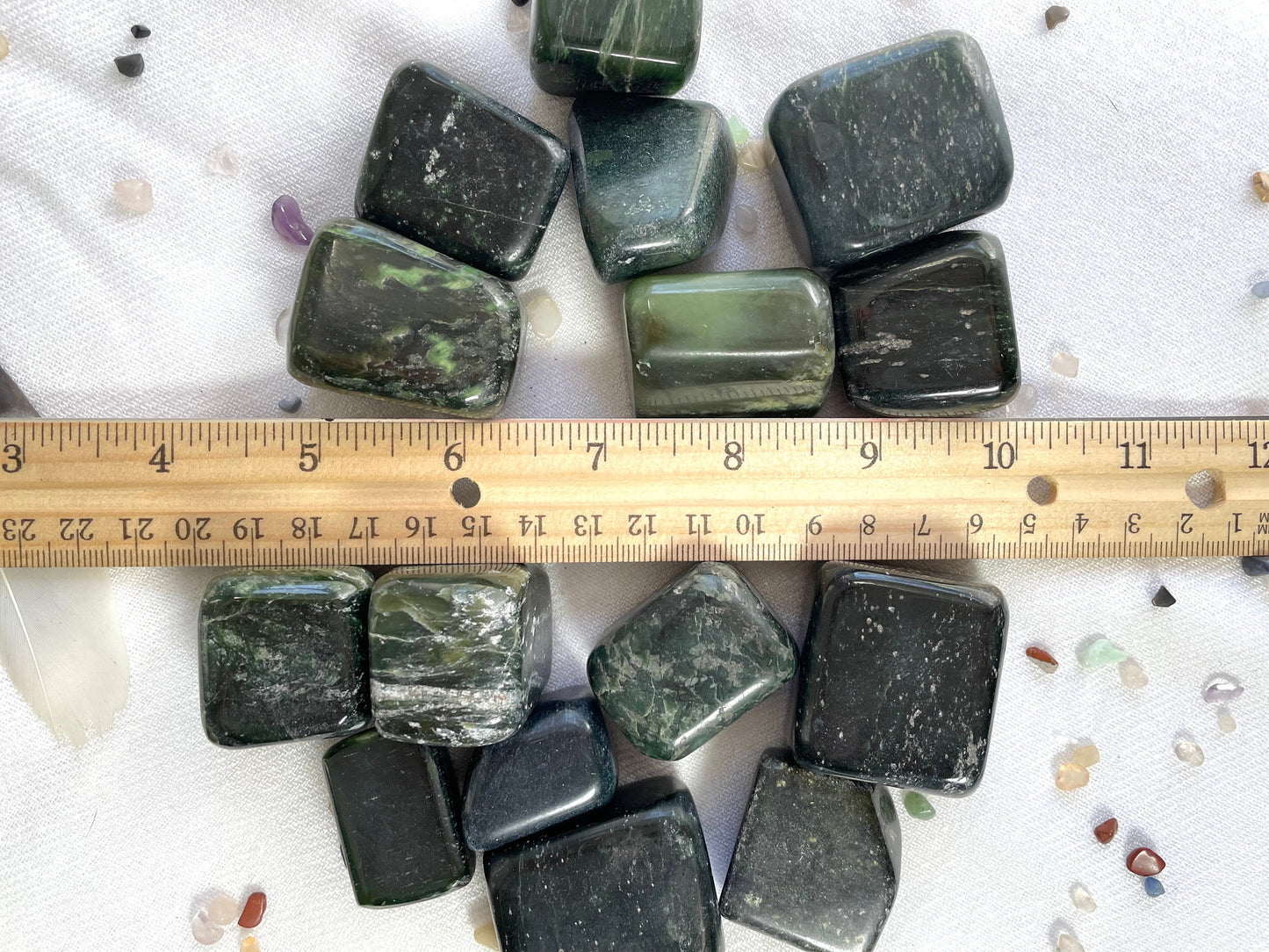 Nephrite Large to Extra Large, tumbled